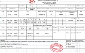 310S flanges easily withstand harsh conditions