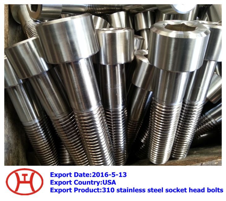 310 Tuercas hexagonales de acero inoxidable