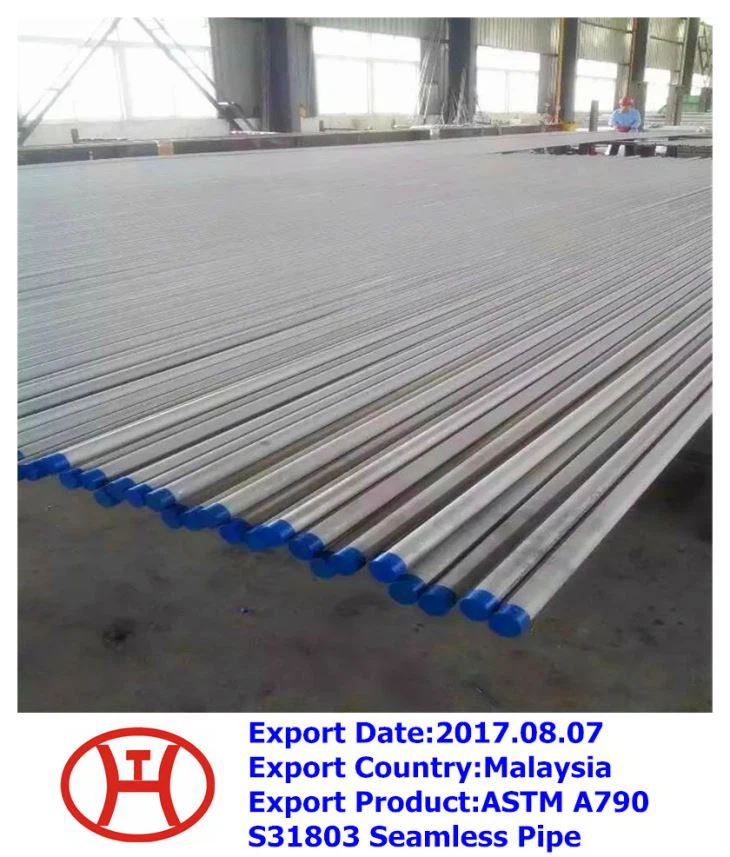 ASTM A790 S31803 Tubo sin costura de acero dúplex