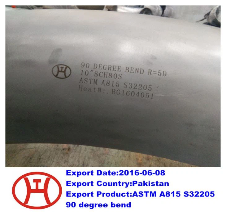 ASTM A 815  S32205 Curva de 90 grados