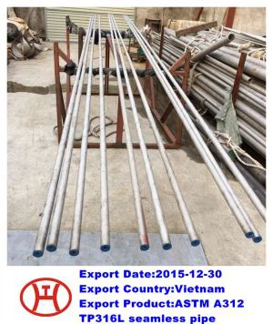 Tubería sin costura de acero inoxidable ASTM A312 TP316L