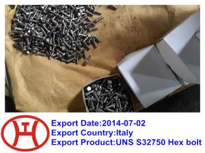 Perno hexagonal UNS  32750